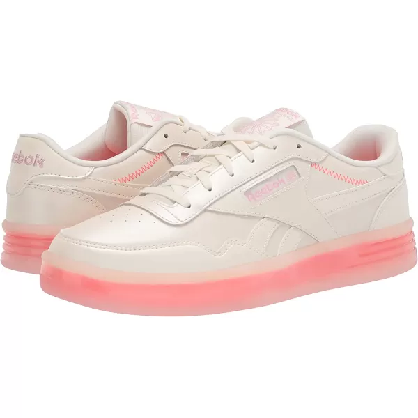 imageReebok Womens Club MEMT SneakerClassic WhiteOrange FlareClassic Pink