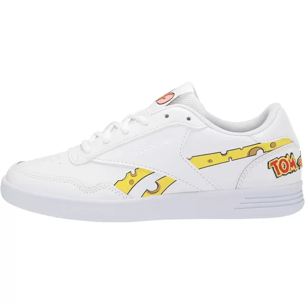 imageReebok Womens Club MEMT SneakerWhiteCold GreyBright Yellow