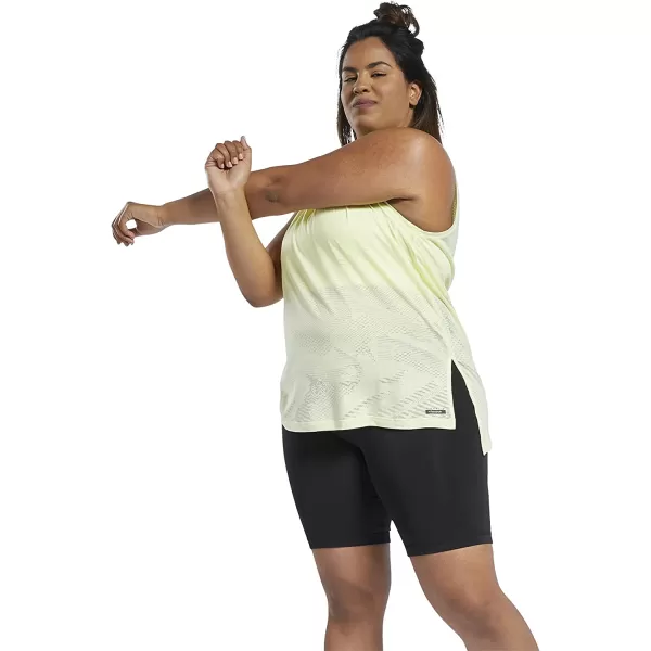 imageReebok Womens Core 10 Asymmetrical Burnout Tank Lemon Glow