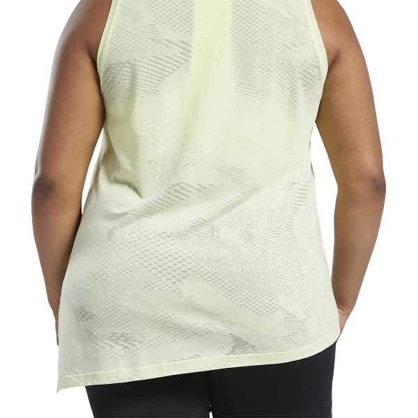 imageReebok Womens Core 10 Asymmetrical Burnout Tank Lemon Glow