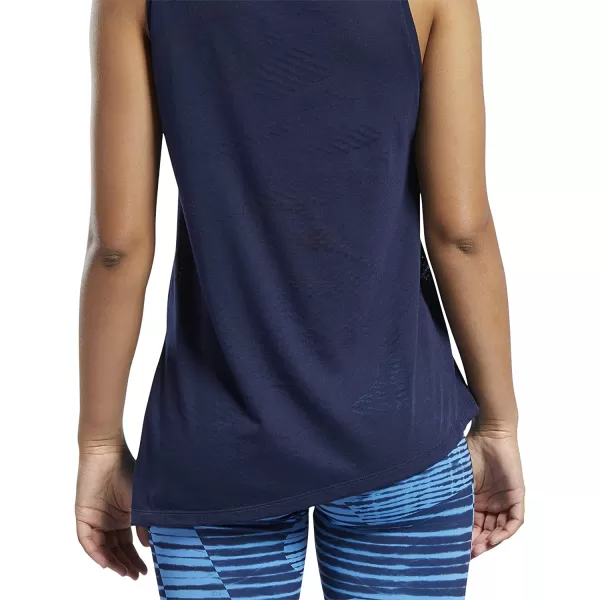 imageReebok Womens Core 10 Asymmetrical Burnout Tank in Vector Navy
