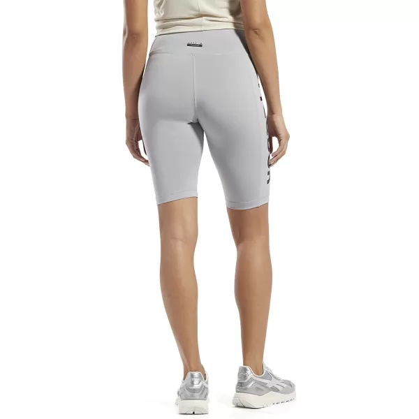 imageReebok Womens Core 10 Big Logo Bike Shorts Pure Grey
