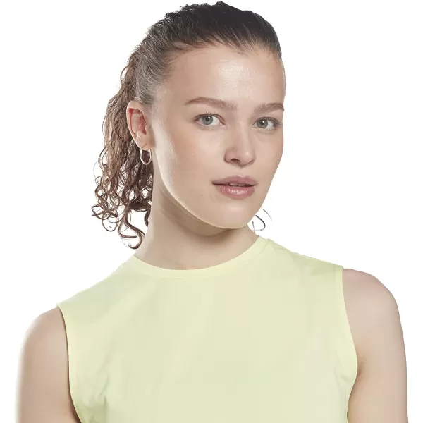 imageReebok Womens Core 10 Crop Fitted Muscle Tank Energy Glow