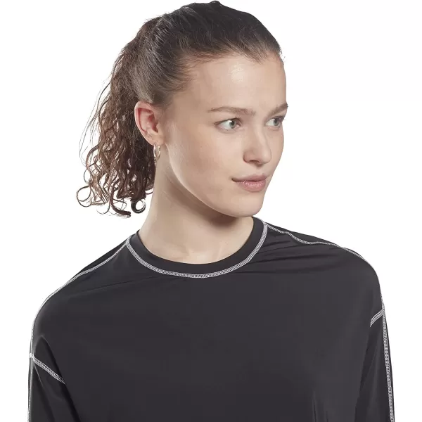 imageReebok Womens Core 10 Loose Fitting Long Sleeve Shirt Black
