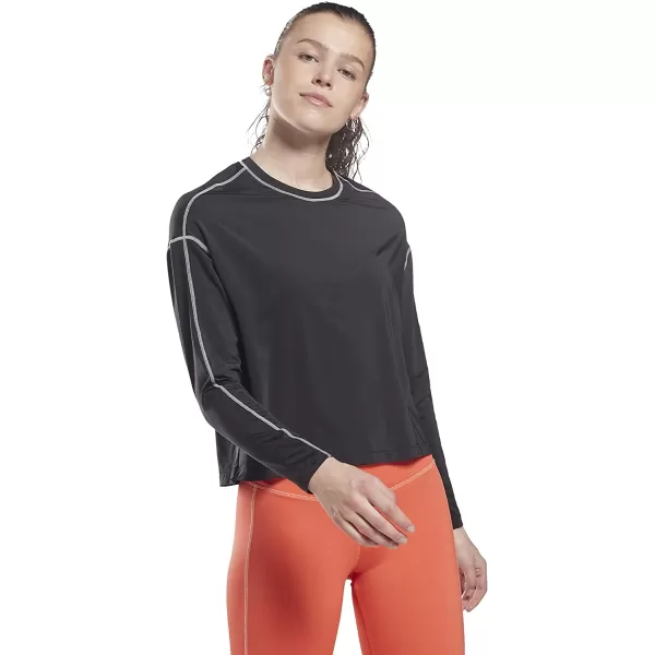 imageReebok Womens Core 10 Loose Fitting Long Sleeve Shirt Black