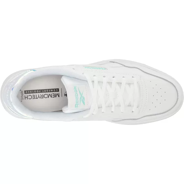 imageReebok Womens Court Advance Sneaker  WhiteHint Mint