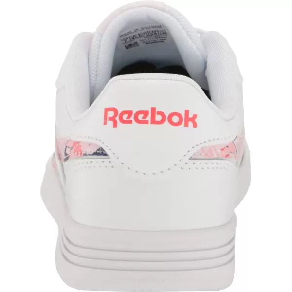 imageReebok Womens Court Advance Sneaker in White Pink Glow and Cherry