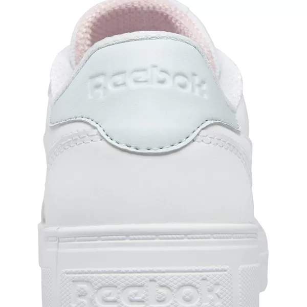 imageReebok Womens Court Advance Sneaker in WhiteGlass BluePink Glow