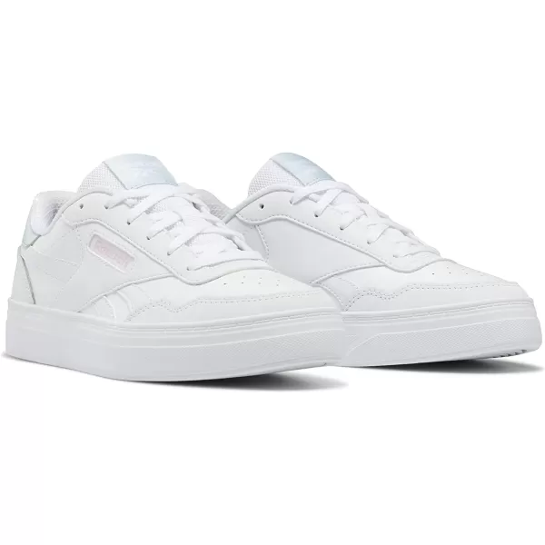 imageReebok Womens Court Advance Sneaker in WhiteGlass BluePink Glow