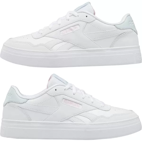 imageReebok Womens Court Advance Sneaker in WhiteGlass BluePink Glow
