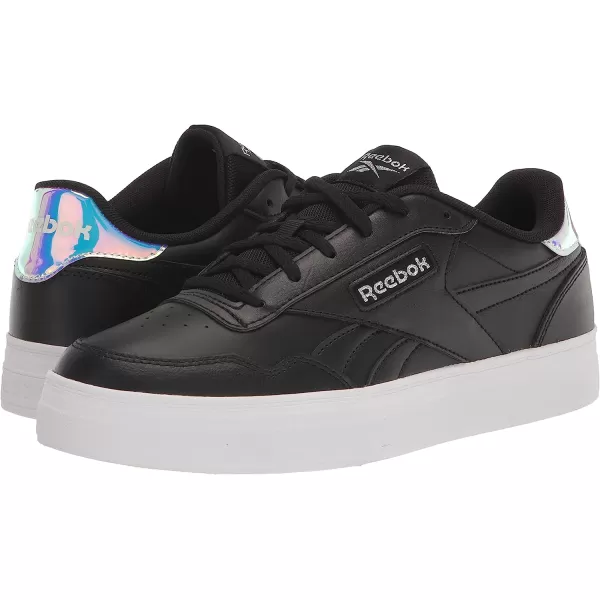 imageReebok Womens Court Advance SneakerBlkwhiWilvmtFtwwht