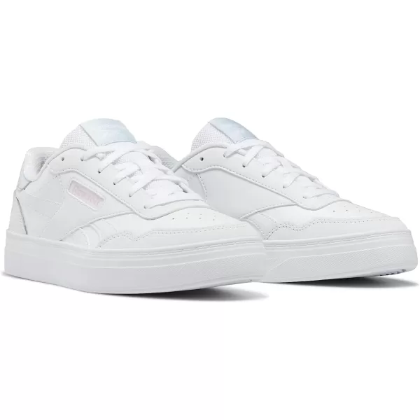 imageReebok Womens Court Advance SneakerWhiteGlass BluePink Glow