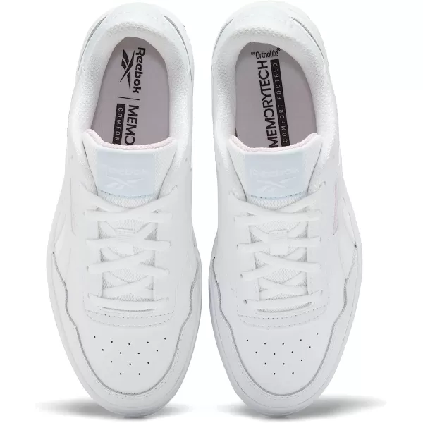 imageReebok Womens Court Advance SneakerWhiteGlass BluePink Glow