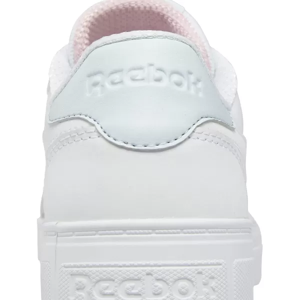 imageReebok Womens Court Advance SneakerWhiteGlass BluePink Glow