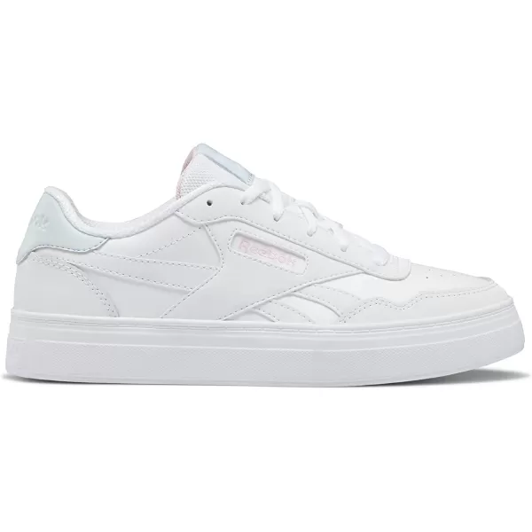 imageReebok Womens Court Advance SneakerWhiteGlass BluePink Glow