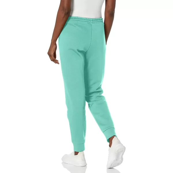 imageReebok Womens Fleece Joggers Semi Classic TealWhite Logo