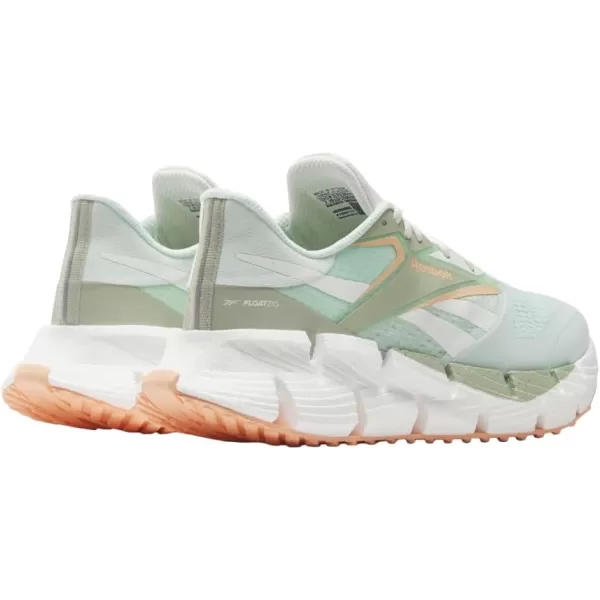 imageReebok Womens Floatzig 1 SneakerAqua DustVintage GreenPeach Glow