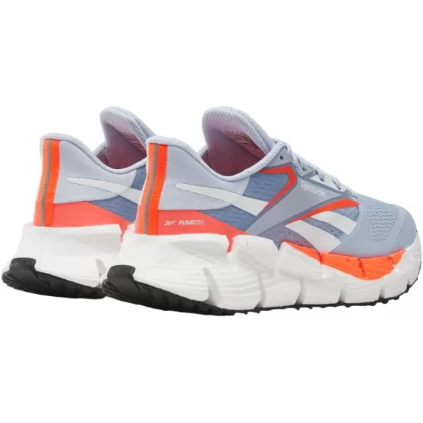 imageReebok Womens Floatzig 1 SneakerPale BlueFootwear WhiteOrange Flare