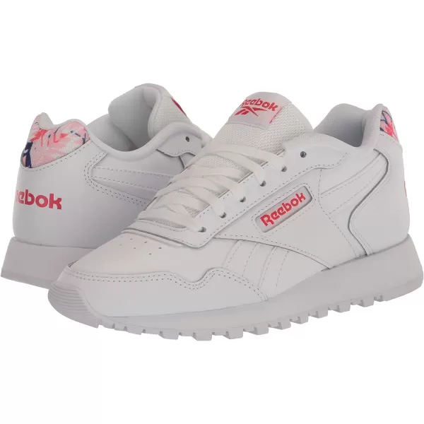 imageReebok Womens Glide SneakerWhitePink GlowCherry