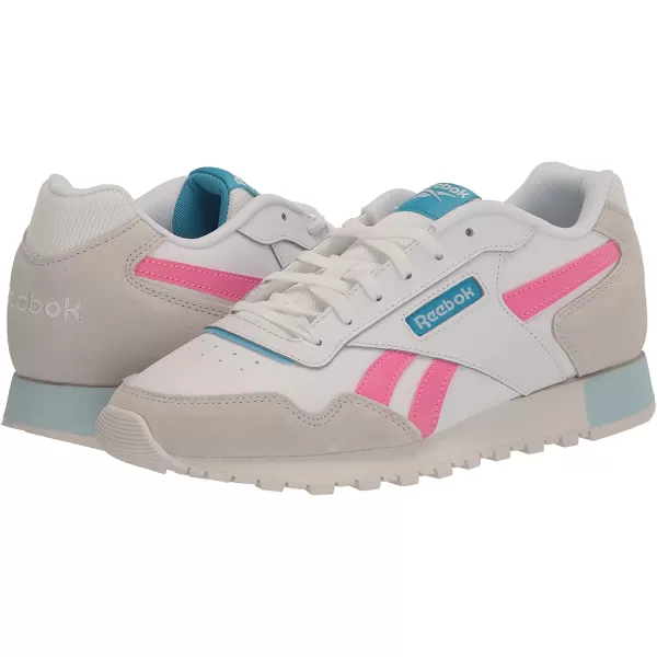 imageReebok Womens Glide SneakerWhitePure GreyRadiant Aqua