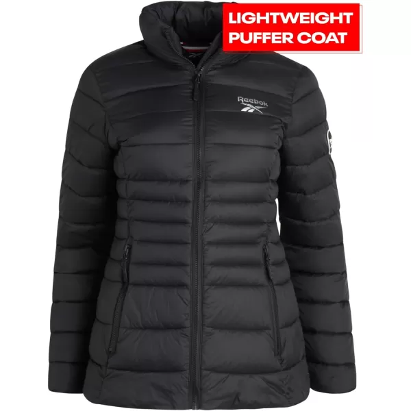 imageReebok Womens Jacket  Lightweight Puffer Parka Coat  Casual Jacket for Women SXLBlack