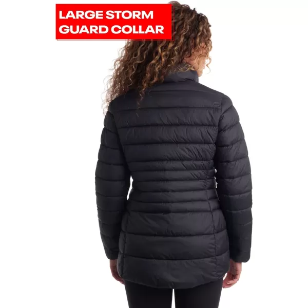 imageReebok Womens Jacket  Lightweight Puffer Parka Coat  Casual Jacket for Women SXLBlack