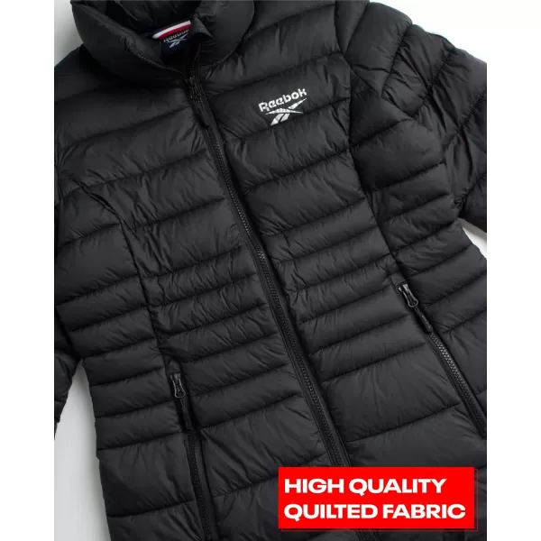 imageReebok Womens Jacket  Lightweight Puffer Parka Coat  Casual Jacket for Women SXLBlack