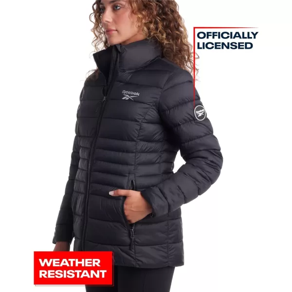 imageReebok Womens Jacket  Lightweight Puffer Parka Coat  Casual Jacket for Women SXLBlack