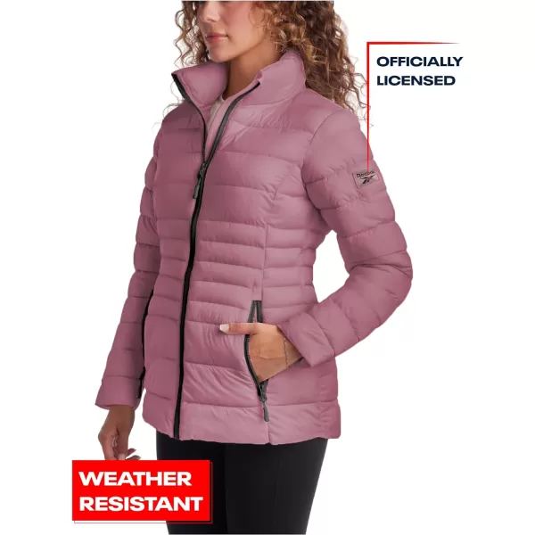 imageReebok Womens Jacket  Lightweight Puffer Parka Coat  Casual Jacket for Women SXLDark Dusty Rose