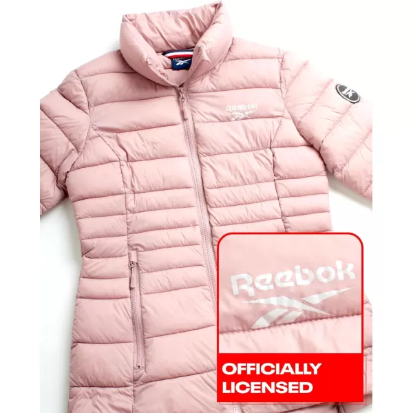 imageReebok Womens Jacket  Lightweight Puffer Parka Coat  Casual Jacket for Women SXLDusty Rose