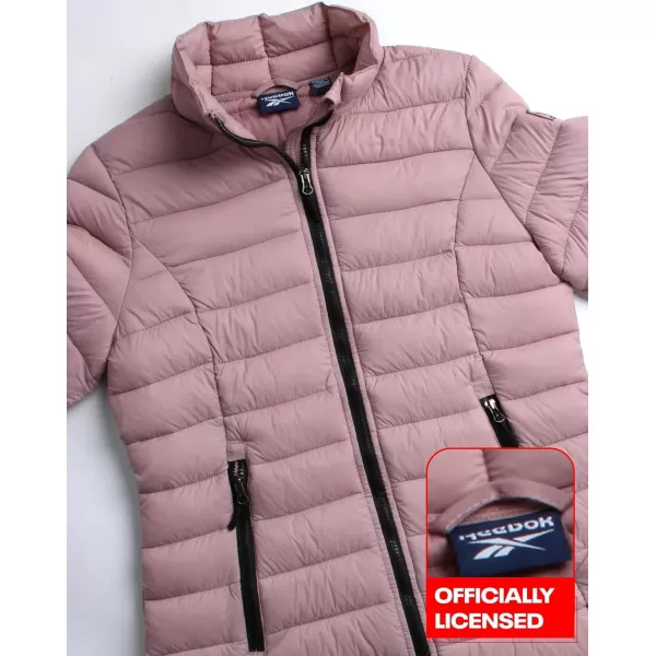 imageReebok Womens Jacket  Lightweight Puffer Parka Coat  Casual Jacket for Women SXLDusty Rose Pink