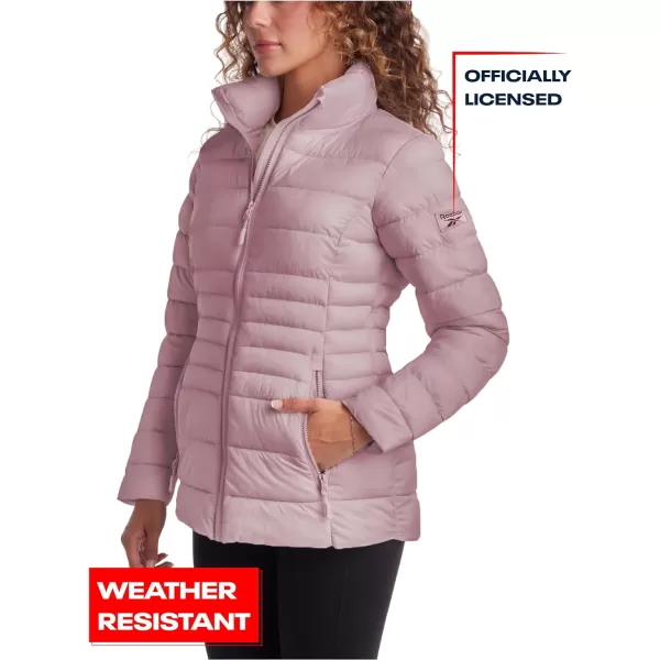 imageReebok Womens Jacket  Lightweight Puffer Parka Coat  Casual Jacket for Women SXLDusty Rose Pink
