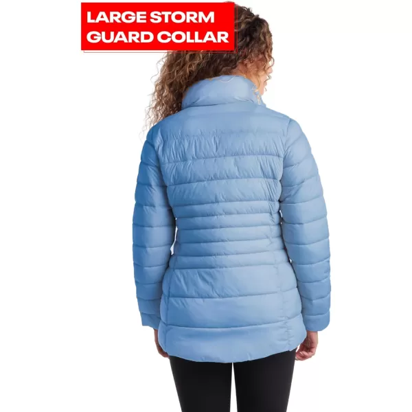 imageReebok Womens Jacket  Lightweight Puffer Parka Coat  Casual Jacket for Women SXLHoops Blue
