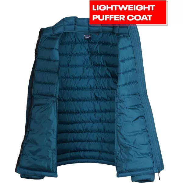 imageReebok Womens Jacket  Lightweight Puffer Parka Coat  Casual Jacket for Women SXLPeacock
