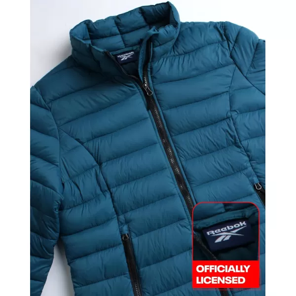 imageReebok Womens Jacket  Lightweight Puffer Parka Coat  Casual Jacket for Women SXLPeacock