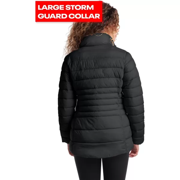 imageReebok Womens Jacket  Lightweight Puffer Parka Coat  Casual Jacket for Women SXLPremium Black