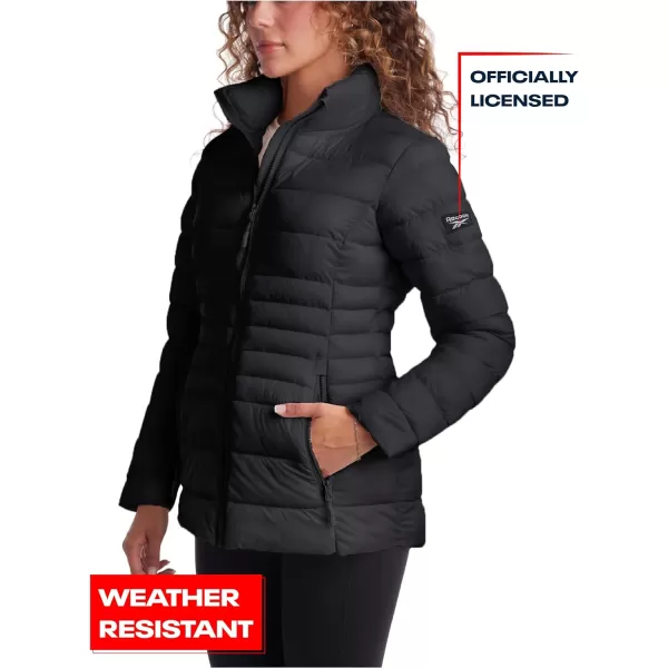 imageReebok Womens Jacket  Lightweight Puffer Parka Coat  Casual Jacket for Women SXLPremium Black