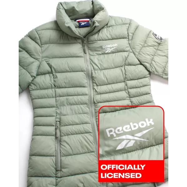 imageReebok Womens Jacket  Lightweight Puffer Parka Coat  Casual Jacket for Women SXLSage