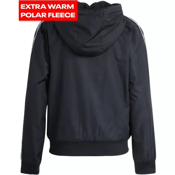 imageReebok Womens Jacket  Lightweight Weather Resistant Fleece Lined Windbreaker Coat  Classic Windbreaker for Women SXLBlack