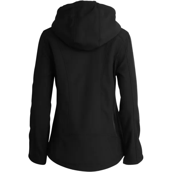 imageReebok Womens Jacket  Lightweight Weather Resistant Performance Fleece Lined Softshell Coat  Plus Size Coat for Women S3XOnyx