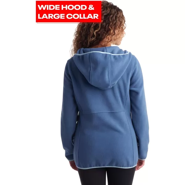 imageReebok Womens Jacket  Polar Fleece Sweatshirt Jacket  Lightweight Coat for Women SXLHoops Blue