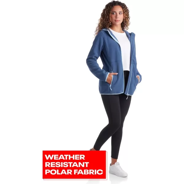 imageReebok Womens Jacket  Polar Fleece Sweatshirt Jacket  Lightweight Coat for Women SXLHoops Blue