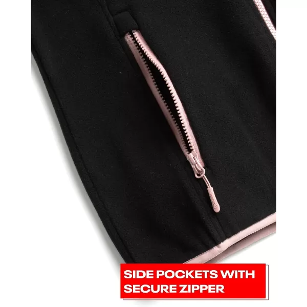 imageReebok Womens Jacket  Weather Resistant Polar Fleece Lined Jacket  Lightweight Outerwear Windbreaker Coat for Women SXLBlack