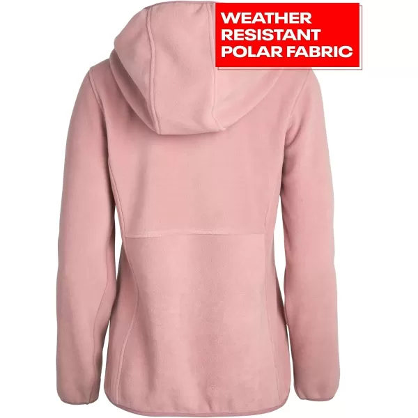 imageReebok Womens Jacket  Weather Resistant Polar Fleece Lined Jacket  Lightweight Outerwear Windbreaker Coat for Women SXLDusty Rose