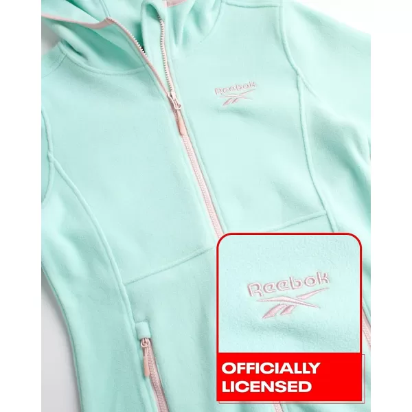 imageReebok Womens Jacket  Weather Resistant Polar Fleece Lined Jacket  Lightweight Outerwear Windbreaker Coat for Women SXLMint