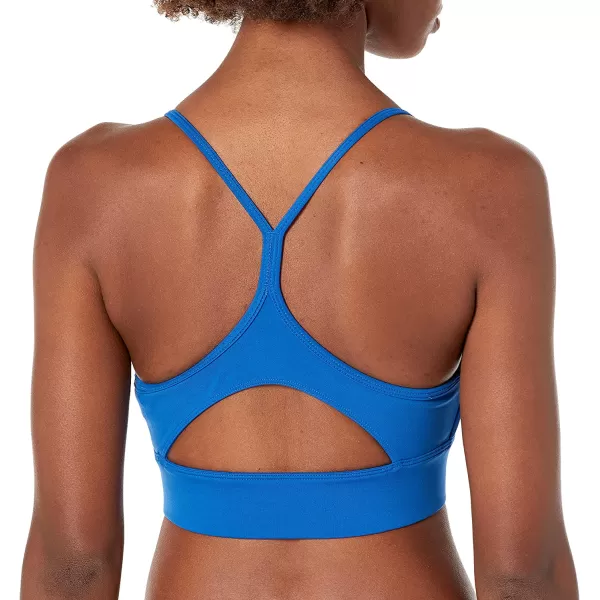 imageReebok Womens Light Support TriBack Sports Bra Vector BlueSmall White Logo