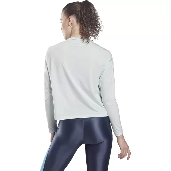 imageReebok Womens Loose Fitting Long Sleeve Shirt Chalk Blue