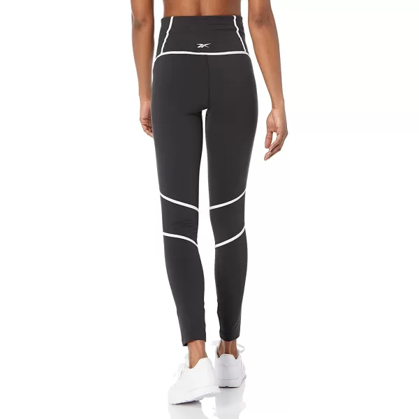 imageReebok Womens Lux HighRise Leggings in BlackWhite Stitch