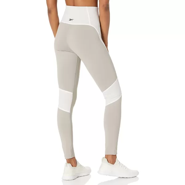 imageReebok Womens Lux HighRise Leggings in Boulder Grey and White