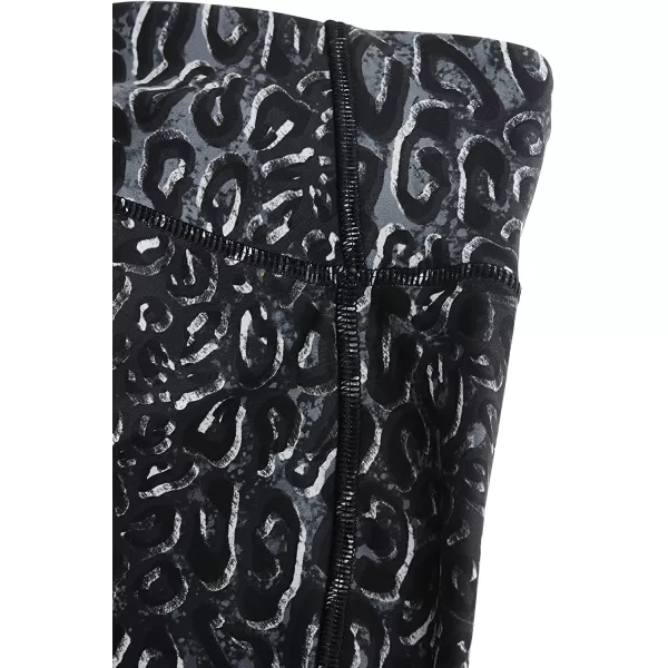 imageReebok Womens Lux Leggings in Black and Cheetah